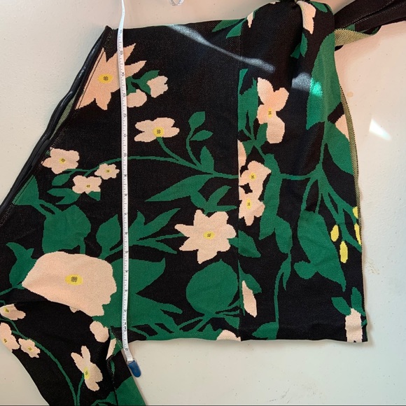 CLUB MONACO VALERIA FLORAL PEPLUM TIE SWEATER SZ M - Picture 6 of 6